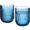 Lumarko Allesken ELISE Mėlynas Komplet 4 szklanek 260ml7,5x7,5x9,4 cm