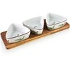 Allesken MODERN KITCHEN Deska su 3 miskami trójkątnymi 9,5x4cm (28x9,5x1,5cm) rozmaryn 100ml