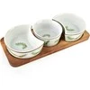 Allesken MODERN KITCHEN Deska su 3 miskami 8,5x42x/11x9,5x3,5cm(26,5x11x1,2cm) 2x150ml+1x120ml rozmaryn
