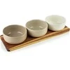 Allesken MODERN KITCHEN Deska su 3 miskami 10x10x4,5cm(32x11x1,2cm) 210ml