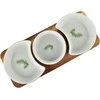 Allesken MODERN KITCHEN Deska su 3 miskami 8,5x42x/11x9,5x3,5cm(26,5x11x1,2cm) 2x150ml+1x120ml rozmaryn