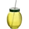Mondex MODERN KITCHEN stiklinis puodelis su stikliniu šiaudeliu 550ml 6,5x10x13cm