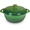 Allesken VERDELUXE ketaus keptuvė 28x28x12cm 5.6L emaliuotas kreminis vidus