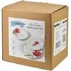 LEA TULIP Komplet obiadowy 18 dalys 21,8cm/19,2/27cm talerz zupa 220ml