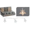 Mondex Elektrinė girlianda STARS, 10 LED, šiltai baltos sp., (elementai 2xAA neįeina), 1,25m + 30cm
