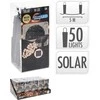 Mondex Łańcuch świetlny solarny 50 LED ciepła biel 2 m