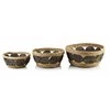 Mondex BALI Komplet 3 KOSZY 30x30x15/27x27x13/21x21x9 cm