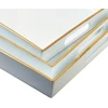 Mondex BLANCHE Baltas 3 dekoratyvinių padėklų rinkinys 40x30x4cm/35x25x3.5cm/30x20x3.5cm