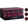 Mondex Kalėdinės eglutės puošmenos 16 vnt. 5 cm bordo spalvos