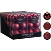 Mondex Kalėdinės eglutės puošmenos 6 vnt. 8 cm bordo