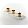 Mondex CEDRIC MARBLE žvakidė 3 žvakėms 20x6,5x4 cm