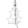 Mondex Kalėdinė dekoracija „Home Styling Collection“ metalinė eglutės puošmena, 110 cm