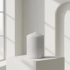 Mondex CLASSIC CANDLES Žvakė Mažas Cilindro formos 7x7x10cm Pilka