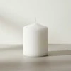 Mondex CLASSIC ŽVAKĖS didelė cilindrinė žvakė 7x7x17,5 cm baltas parafinas