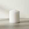 Mondex CLASSIC ŽVAKĖS didelė cilindrinė žvakė 7x7x17,5 cm baltas parafinas