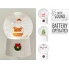 Mondex Home Styling Collection Dekoratyvinis stiklinis rutulys 15 cm, maitinamas baterijomis