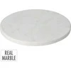 Mondex Deska do krojenia su marmuru 24x1,5 cm balta