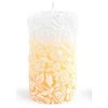 Affek Design Mondex Didelė cilindro žvakė 8x18,5cm ROSE kreminis parafinas