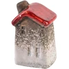 Mondex Domek ceramiczny balta ir-brązowymix 3wzory 3,1x2,7x6,1cm
