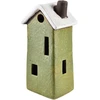 Mondex Domek ceramiczny mix 3 wzoryżółty/žalia/raudona 8,6x6,6x17,6cm