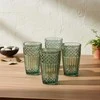 Mondex ELLA Žalias Komplet 4 szklanek 370ml370ml 8x6x12 cm