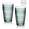 Mondex ELLA Žalias Komplet 4 szklanek 370ml370ml 8x6x12 cm