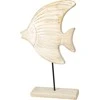 Mondex Figūrėlė dekoracyjna ryba su drewna mango26x6x44 cm
