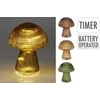 Mondex Elektrinė LED dekoracija MUSHROOM, 10 LED, (elementai 3 x AAA neįeina), ø11,8x14,6cm