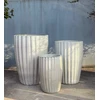 Mondex HEVRA Komplet 3 osłonek ceramicznych 46x46x68cm 38x38x58cm 29x29x44cm