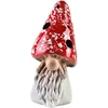 Mondex Keramikinis žibintas Toadstool-Kalėdų Senelis LED baltos ir raudonos spalvos mišinys 3 raštai 8,7x7x9x17,7 cm