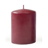 Mondex KLASIKINĖS ŽVAKĖS Žvakė, didelis cilindras, 7x7x17,5 cm, bordo spalvos parafinas