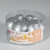 Mondex Komplet 12szt świec pływających PaSTYLKI spalva sidabrinė 4,8x2,8cm