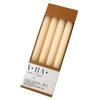 Mondex Komplet 4vnt. świec VELA OŁÓWEK2,2x23cm krem