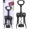 Excellent Houseware Metalinis vyno butelių atidarytuvas 16 cm juodas