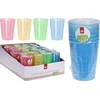 Mondex 6 vandens stiklinių rinkinys, 280 ml, plastikinės, 4 spalvos