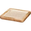 Mondex Kvadratinis mango medžio serviravimo padėklas 20x20x2 cm