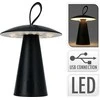 Home Styling Collection Metalinis stalinis šviestuvas, LED grybas, 15 x 17 cm