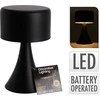 Home Styling Collection Juoda metalinė LED stalinė lemputė be laido 20,5 cm