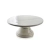 Affek Design Tortinė ant kojelės iš porceliano 25xh11cm, "Louise" , pilka