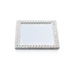 Mondex Veidrodinis padėklas žvakei 15cm,kvadratinis,Margot Pearl
