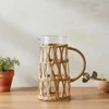 Mondex MODERNUS VIRTUVĖS stiklinis ąsotis 1,1 l 10 x 8 x 19,5 cm bohemiško stiliaus pinti
