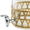 Mondex MODERNI VIRTUVĖ Stiklinis indas su čiaupu 3,5 l, pintas, 11,4 x 16 x 25,6 cm