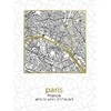 Mondex Obraz 45x60x1,8cm PLAN MIASTA PARIS Išpardavimas