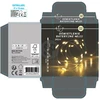 Mondex OZDOBA ZE SREBRNEGO DRUTU 40 DIOD LED CIEPŁA BIEL