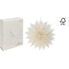Kalėdinė dekoracija Christmas Gifts 3D DEKORATYVINĖ POPIERINĖ ŽVAIGŽDĖ 50CM BALTA
