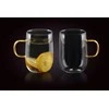 Affek Design PETER 2 termo puodelių rinkinys, 400 ml, 10,5 x 7,2 x 11 cm, pilkas