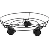 Mondex ProGarden Vazonų stovas su ratais 31,5 cm juodas