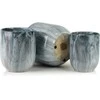 Mondex Since 1986 NEVA MARBLE 3 keraminių užvalkalų rinkinys 28x28x29/23,5x23,5x26,5/19x19x24,5cm