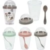 Mondex Puodelis na jogurt su polistyrenu 9x14,5 cm350 ml 3 spalvų do wyboru