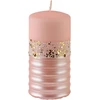Mondex QUEEN NEW Didelė cilindrinė žvakė 7x7x17.5cm Parafino rožinė